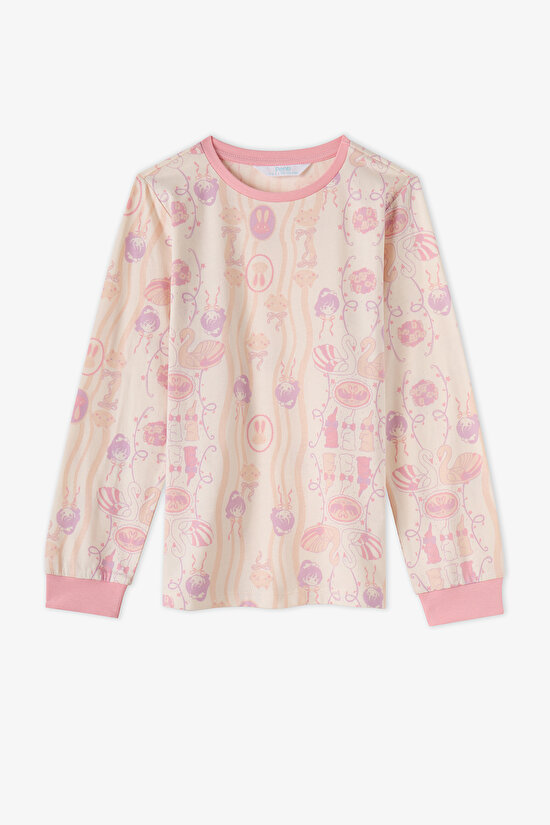 Girls' Lilac Starlit Friends Long Sleeve 2 Pack Pyjama Set - 3