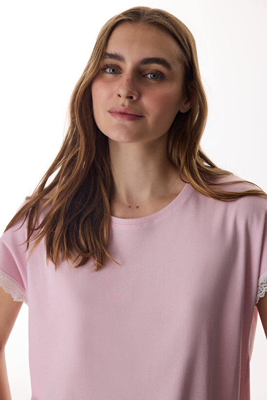 Pembe Chloe Pink Kapri Pijama Takımı - 3