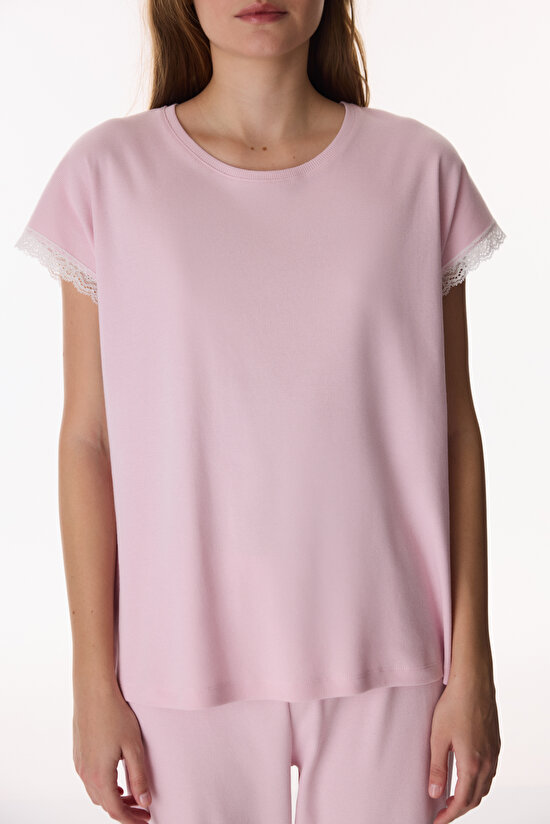 Pembe Chloe Pink Kapri Pijama Takımı - 4