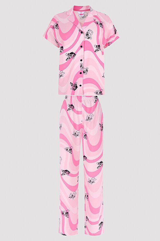 Pink Shirt Pant PJ Set - Powerpuff Girls Collection - 7