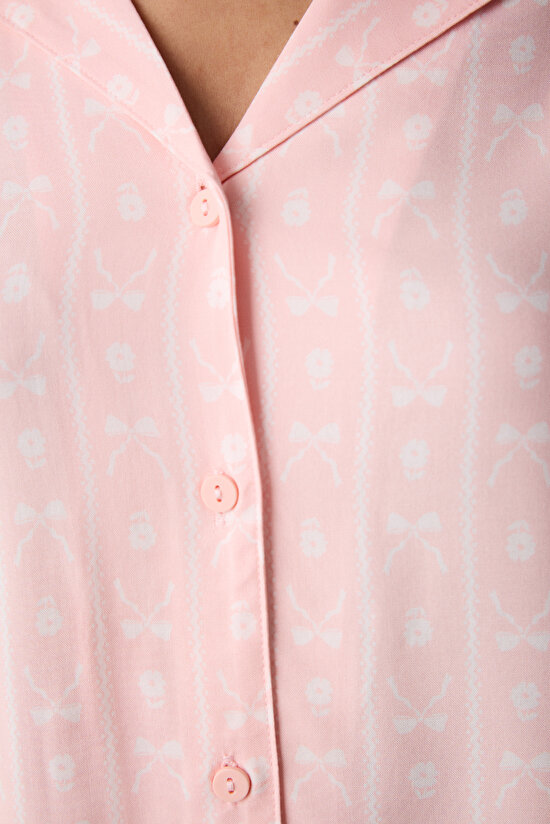 Çok Renkli Pink Dreams Pantolon Pijama Takımı - 3
