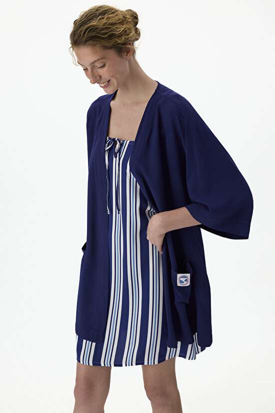 Navy Vacation Striped Nightgown - 3