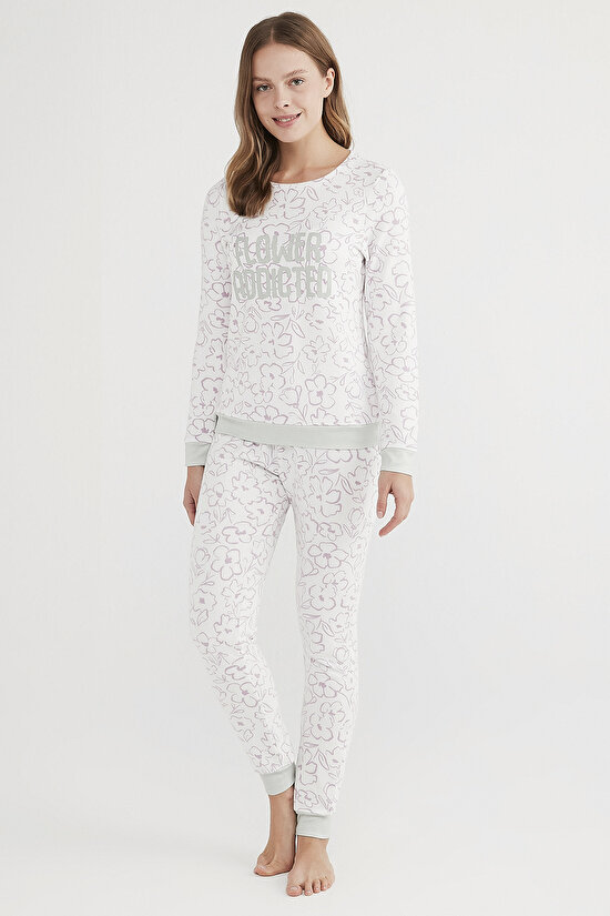 Flower Addicted Termal LS Pantolon Set - 1