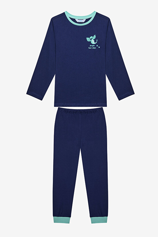 Erkek Çocuk Steps 2li Pamuklu Çok Renkli ijama Takımı - 5