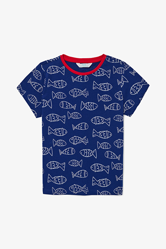 Erkek Çocuk Fish Pamuklu Pijama Takımı - 3