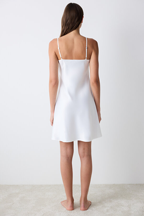 Bridal Aura Satin Night Dress - 3