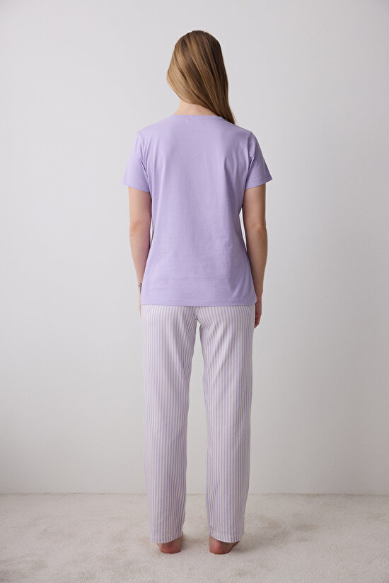 Gazpacho Lila Pantolon Pijama Takımı - 4