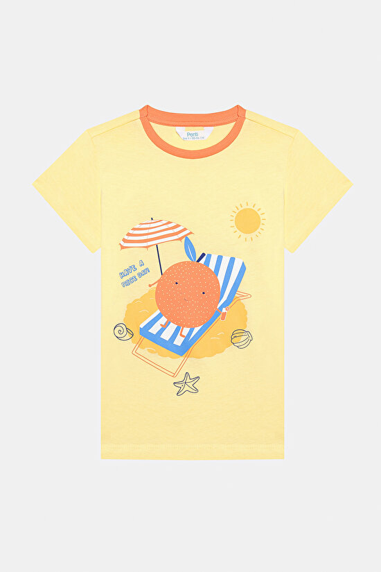 Erkek Çocuk Orange 2li Pijama Takımı - 3