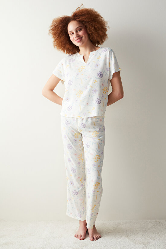 Spring Dream Beyaz Pantolon Pijama Altı - 1