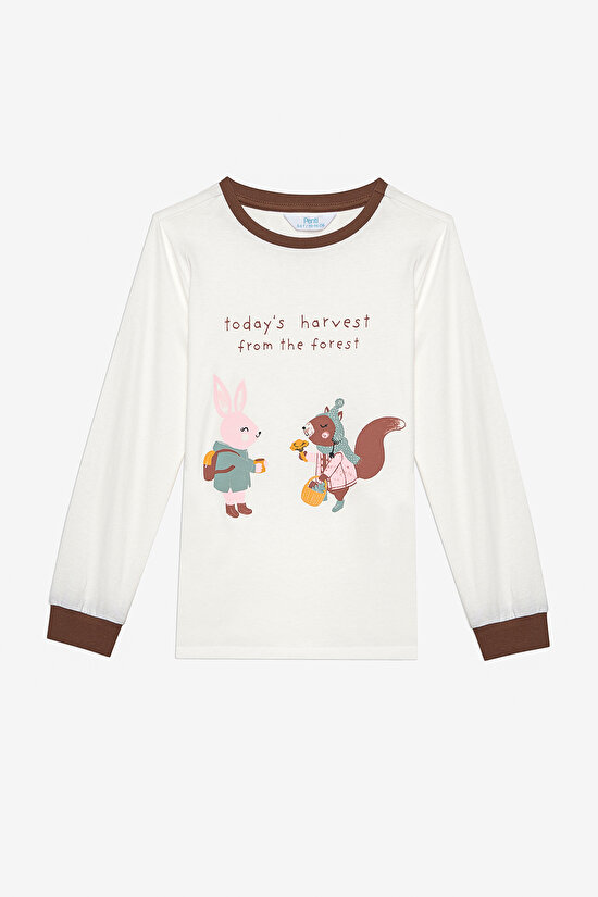 Pamuklu Kız Çocuk Gross 2li Çok Renkli Pijama Takımı - 3