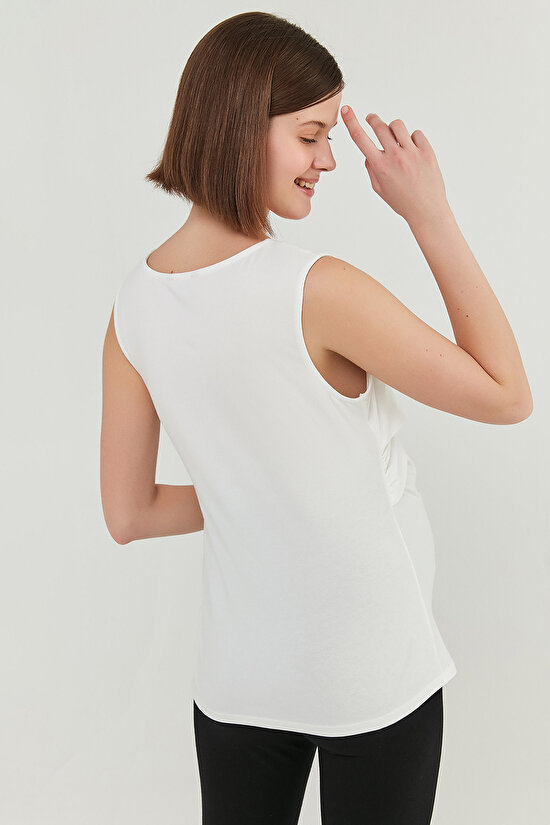 Beyaz Mama White Envelope NS Tişört - 5