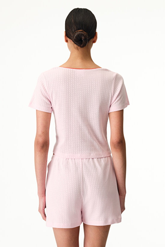 Pink Licensed My Melody Pointel Shorts Pajama Set - 3