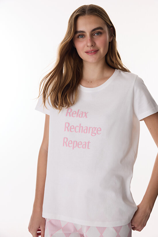 Colorful Recharge Pants Pajama Set - 2