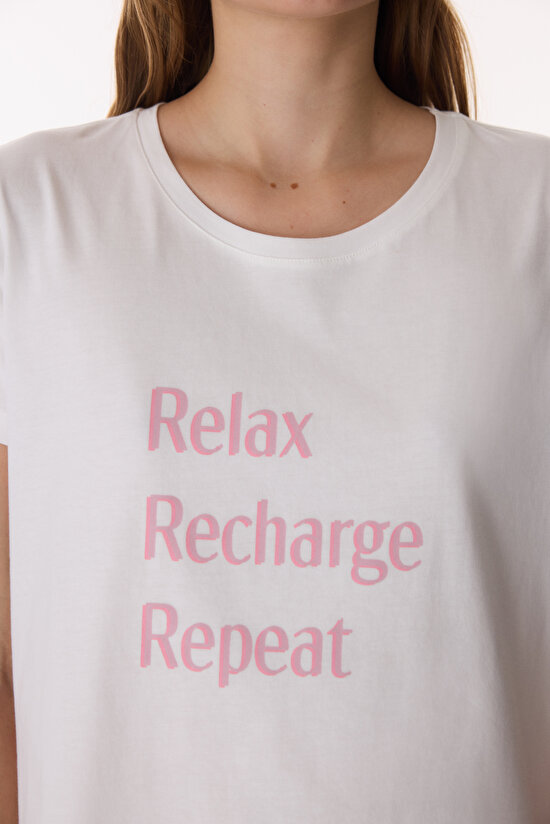 Colorful Recharge Pants Pajama Set - 3