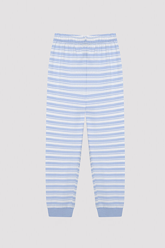 Erkek Çocuk Stripe Çok Renkli 2li Pijama Takımı - 4