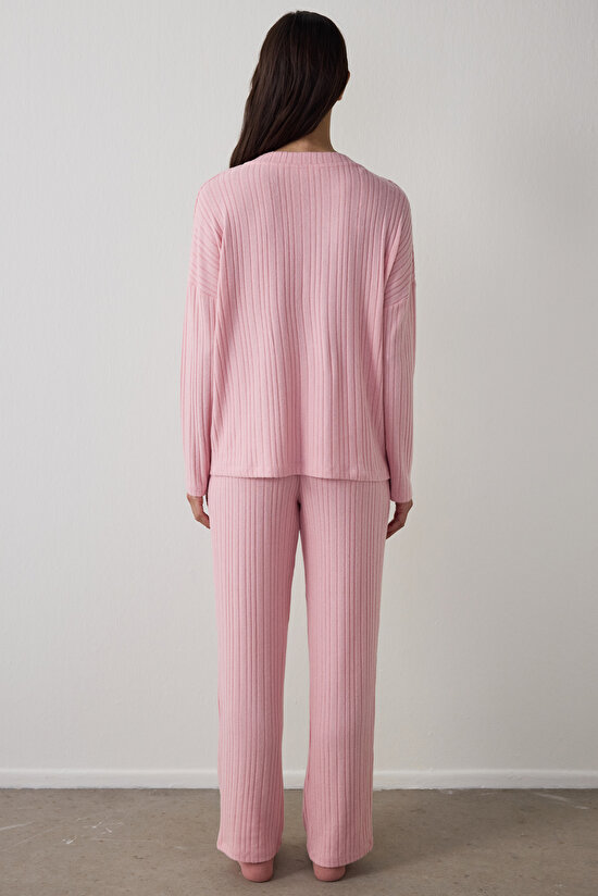 Pembe Cozy Pink Pantolon Pijama Takımı - 5