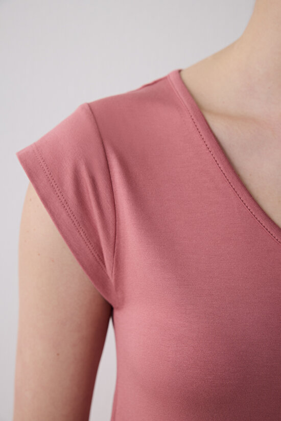 Mia Kapri Gül Kurusu Pijama Takımı - 4