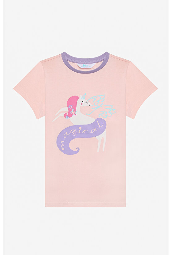 Kız Çocuk Magical Pamuklu 2li Çok Renkli Pijama Takımı - 3