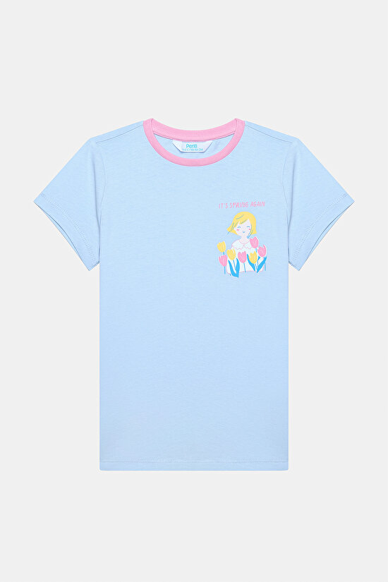 Kız Çocuk Tulip Çok Renkli 2li Pijama Takımı - 3