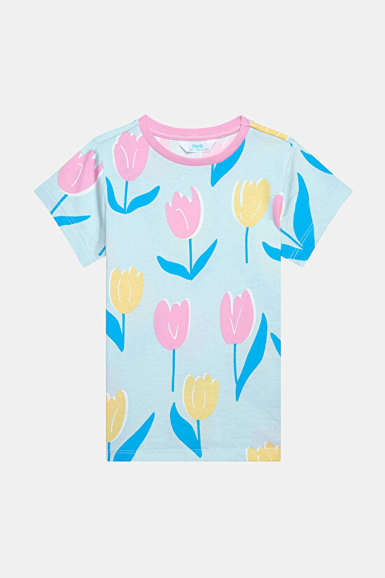 Kız Çocuk Tulip Çok Renkli 2li Pijama Takımı - 6