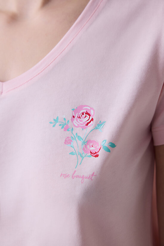 Pink Roses Pantolon Pijama Takımı - 3