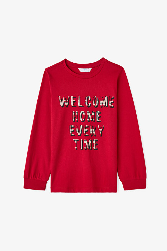 Erkek Çocuk Guests Ekoseli Pamuklu Uzun Kollu 2'li Pijama Takımı - 11