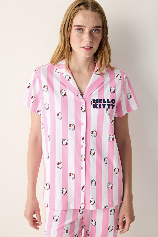 Sanrio Happy White Shirt Pant PJ Set - 3