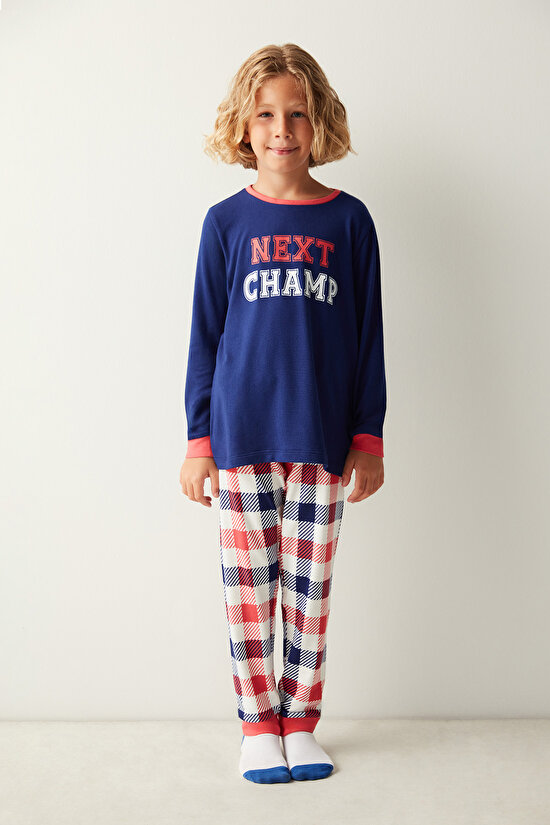 Erkek Çocuk Champ Termal Pijama Takımı - 4
