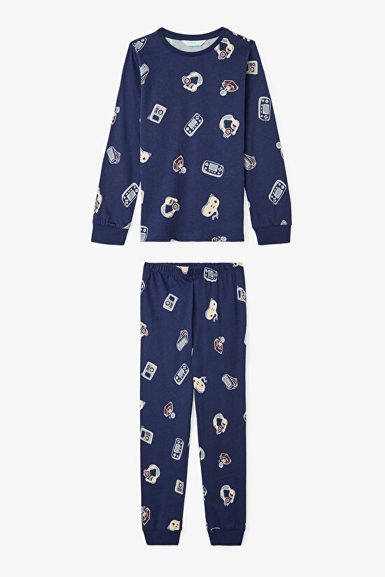 Erkek Çocuk Farm-Tastic Pamuklu Uzun Kollu 2'li Pijama Takımı - 6