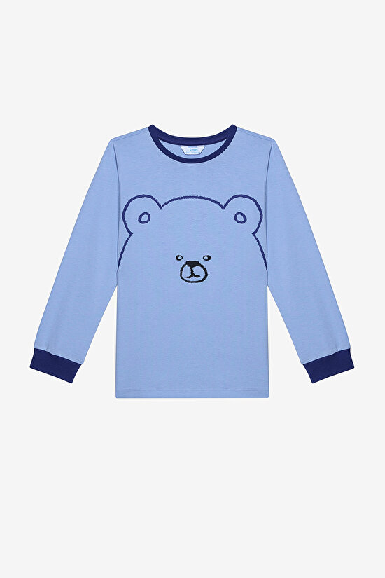 Pamuklu Erkek Bear 2li Çok Renkli ijama Takımı - 6