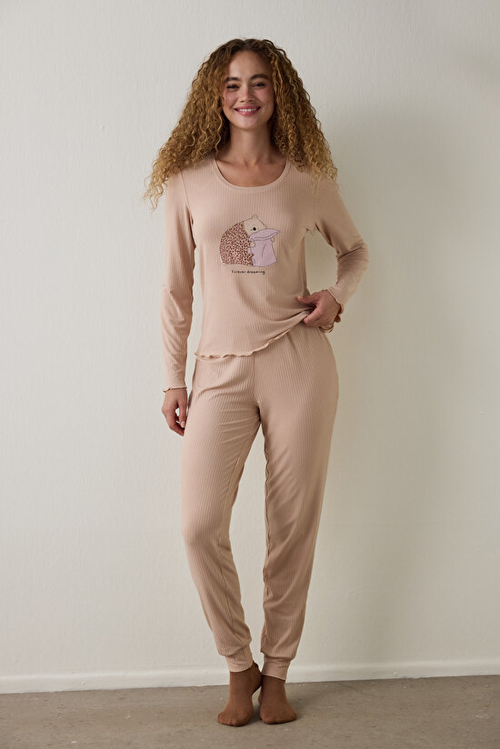 Bej Dreaming Pijama Altı - 3