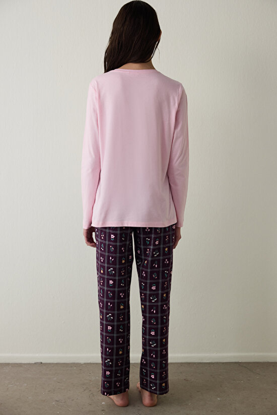 Autumn Floral Crew Neck Long Sleeve Pajama Set Autumn Floral Crew Neck Long Sleeve Pajama Set - 5