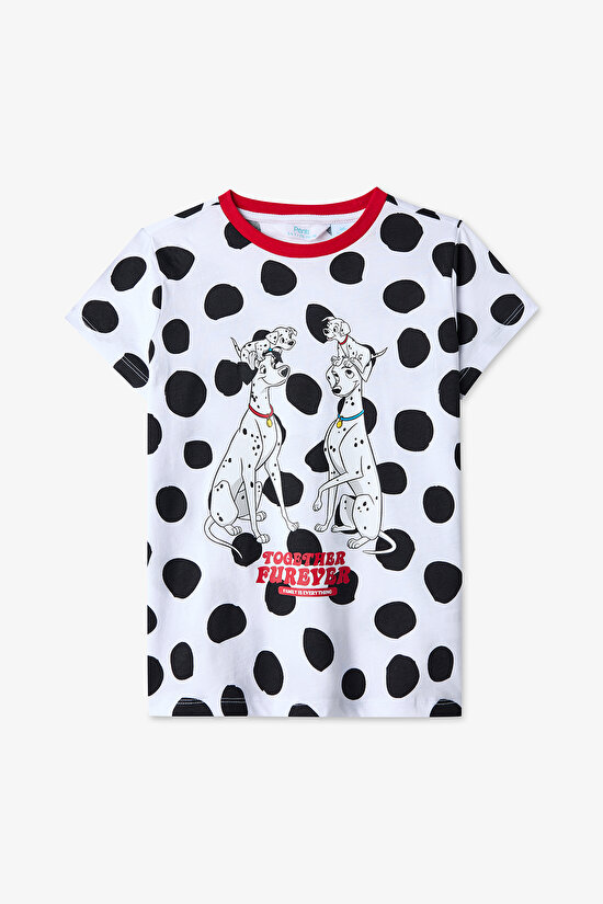 Optical White Unisex Kids Licensed Dalmatians Fam Pajama Set - 2