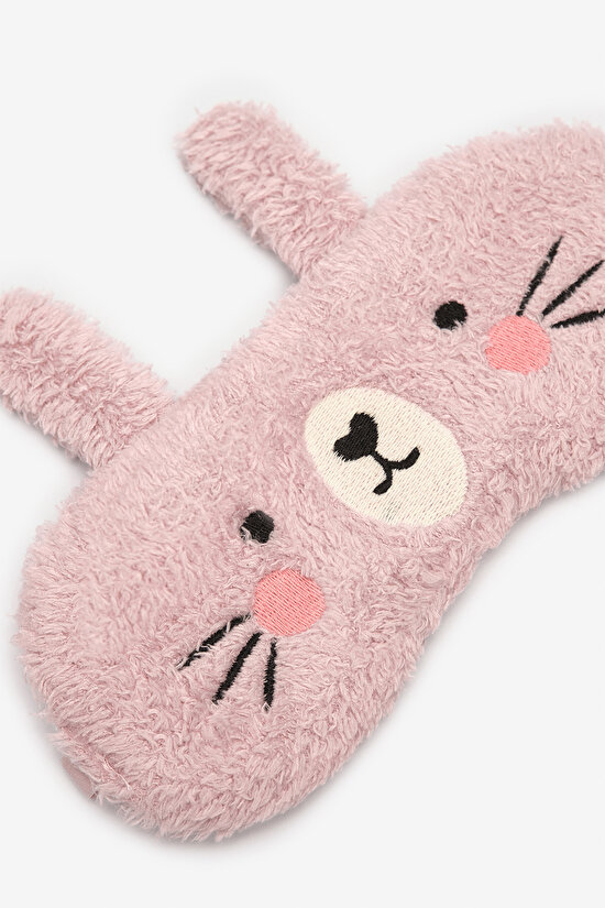 Kız Çocuk Bunny Gül Kurusu Pembe Uyku Gözlüğü - 3
