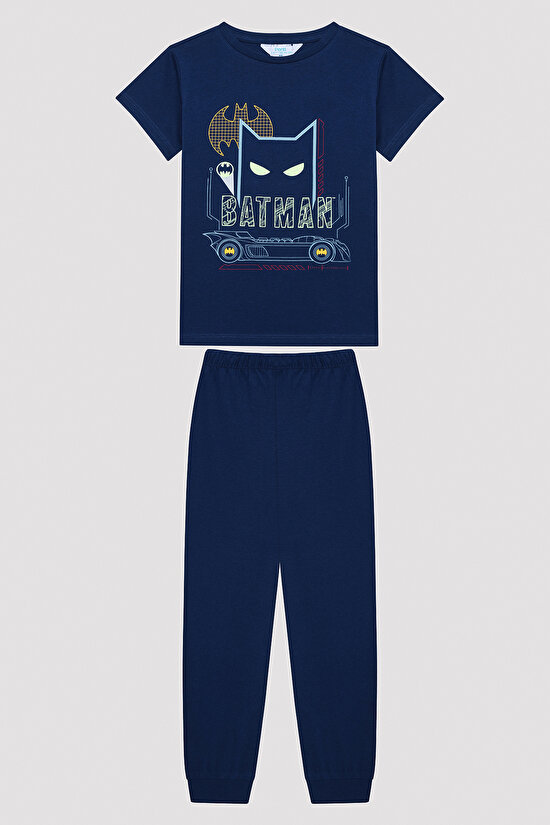 Erkek Çocuk Batman Çok Renkli Pijama Takımı - 1