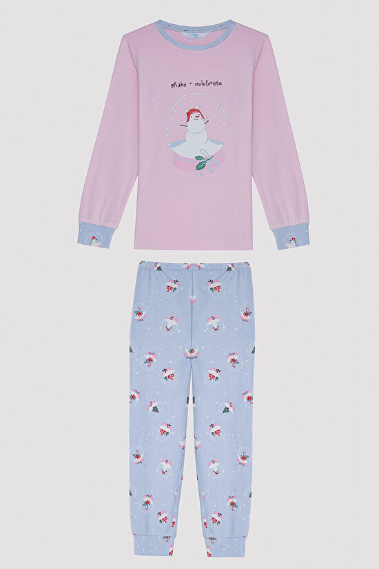 Kız Çocuk Shake Termal Pijama Takımı - 1