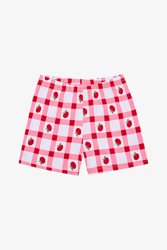 Kız Çocuk Tomato Sauce Çok Renkli Pamuklu 2li Pijama Takımı - 4