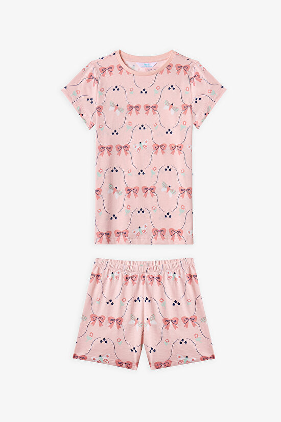 Mint Yeşili Kız Çocuk in The Garden 2'li Pijama Takımı - 5