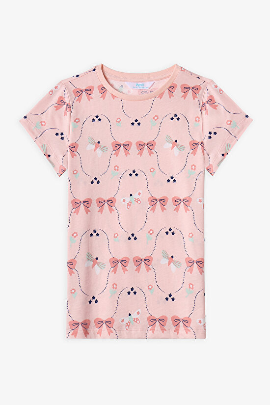 Mint Yeşili Kız Çocuk in The Garden 2'li Pijama Takımı - 11