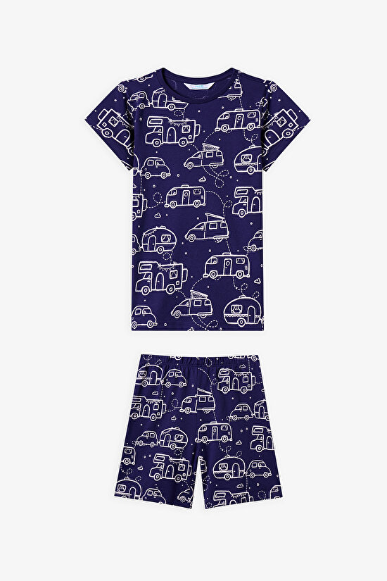 Mint Yeşili Erkek Çocuk Adventure Await 2'li Pijama Takımı - 2