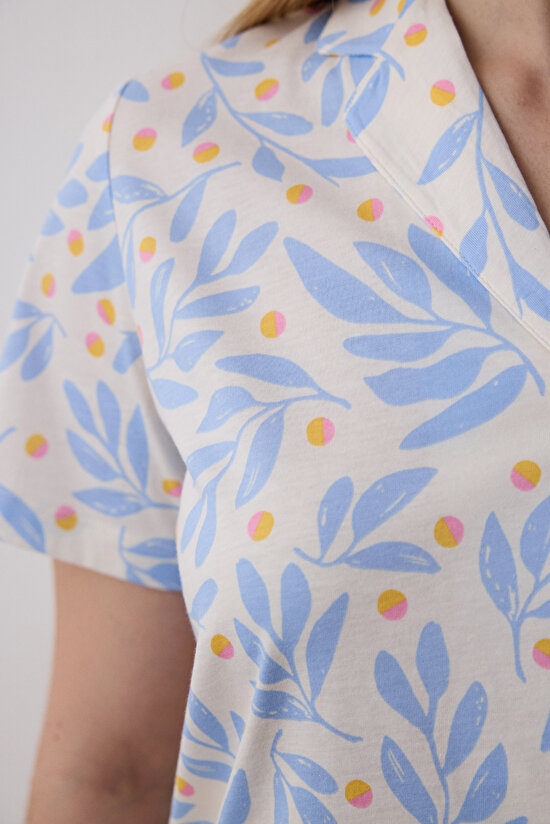 Ella Shirt Shorts Pj Set Ella Shirt Shorts Pj Set - 3