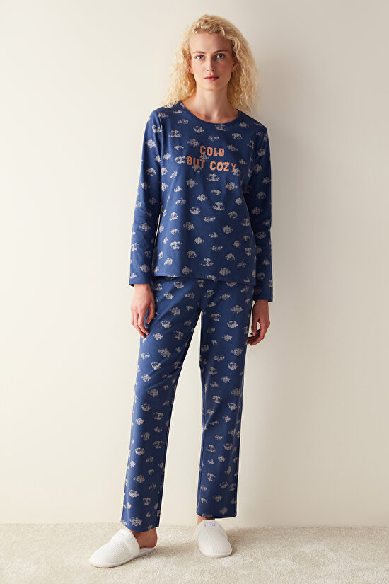 Cozy Long Sleeve Pyjamas Set - 1