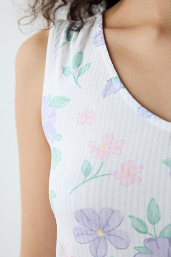 Love More Printed Multi Colour Athlete PJ Top - 3