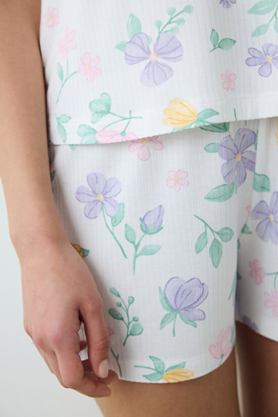 Love More Printed Multi Colour Athlete PJ Top - 4