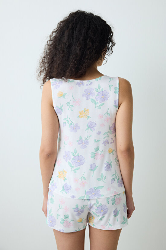 Love More Printed Multi Colour Athlete PJ Top - 5