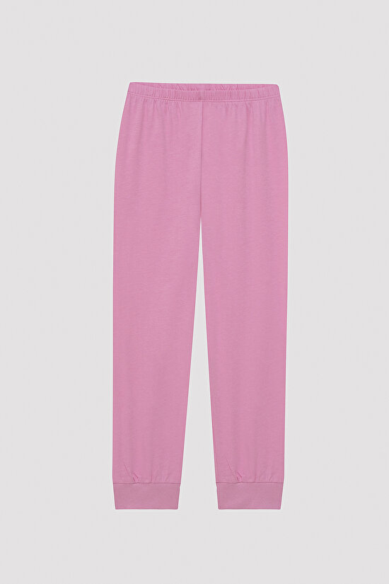 Kız Çocuk Fosil Çok Renkli 2li Pijama Takımı - 4