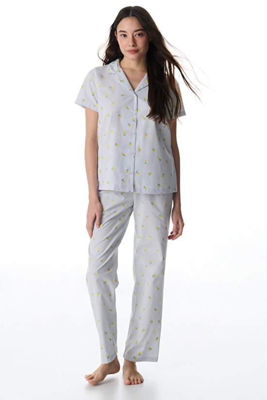 LEMONS SS GÖMLEK PANTOLO, L, BE15 A.MAVI