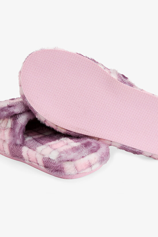 Bordo Ekoseli Ev Patiği - 4