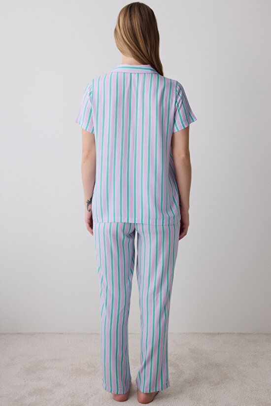 Bon Vivant Shirt Pant Lilac PJ Set - 4