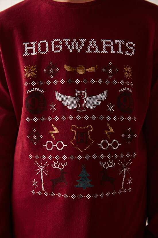 Unisex Çocuk Hogwarts Fam Uzun Kollu Pijama Takımı - Harry Potter Koleksiyonu - 10